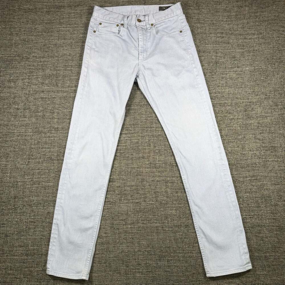 rag & bone Fit 2 Slim Jean in Light Blue Washed Broken Twill